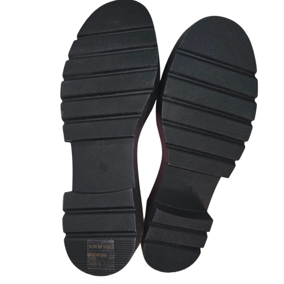 Wild Diva Platform Mary Jane Shoes Pink Patent Chunky Heel Buckle Strap Sz 7.5 - Picture 8 of 10